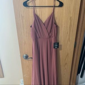 Lulus ‘All About Love Rusty Rose Maxi Dress’ Size Medium, NWT